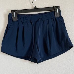 Lululemon Womens 6 Stroll at Sundown Navy Athletic Training‎ Yoga Gym Athleisure